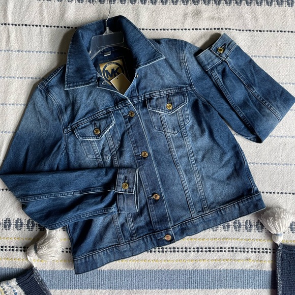 MICHAEL Michael Kors Jackets & Blazers - New Michael Kors Riviera Blue Wash Denim Jacket